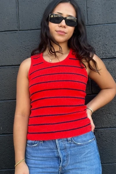 Vintage 1970's Stripped Knit Vest Selected by FernMercantile