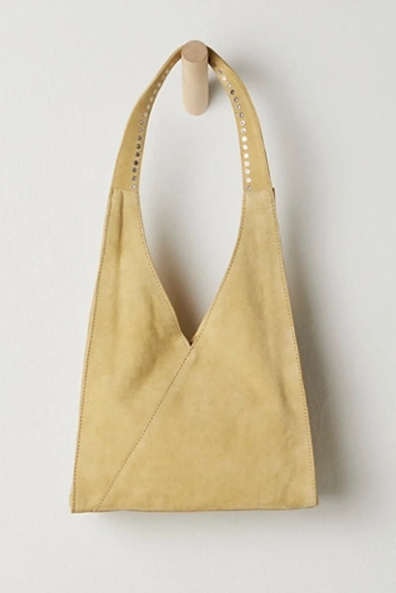 Knox Studded Suede Shoulder Bag