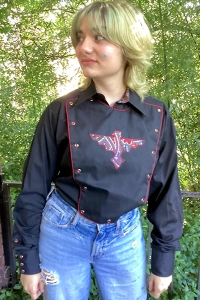 Vintage 1990s Western Bibbed Shirt Selected by Cherry