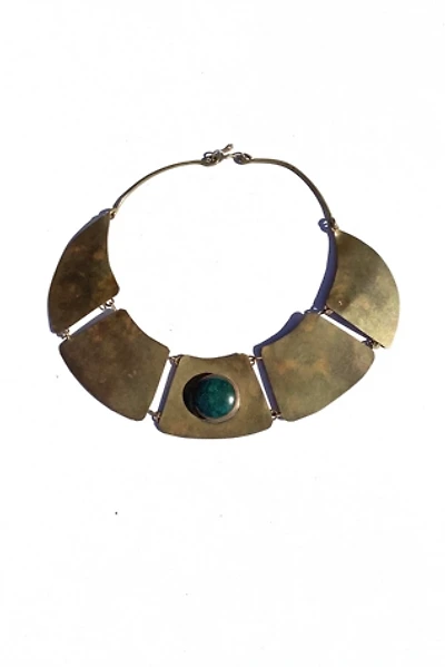 Vintage 1970s Egyptian Revival Brass Choker Selected by Cherry