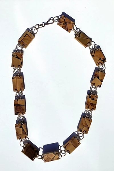 Vintage 1960s Faux Wood Chain Belt Selected by Cherry