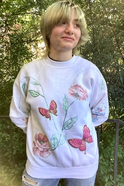 Vintage 1990s Customized Floral Sweatshirt Selected by Cherry