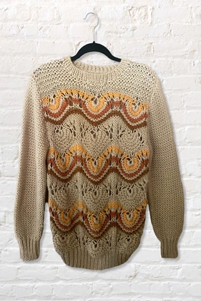 1970s Chunky Knit Patterned Sweater Selected By Ritual Vintage