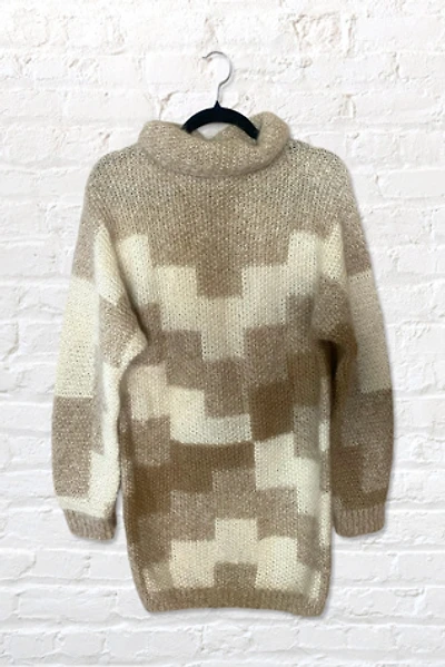1980s Fluffy Graphic Sweater Or Dress Selected By Ritual Vintage