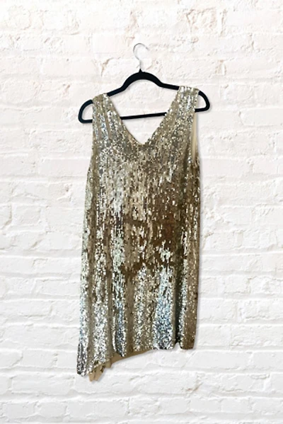 Vintage P.A.R.O.S.H. Gold Sequin Flapper Dress Selected By Ritual Vintage