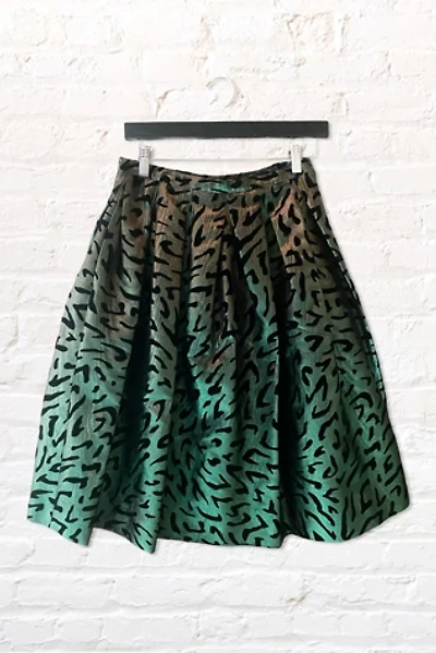 1980s Guy Laroche Metallic Zebra Party Skirt Selected By Ritual Vintage