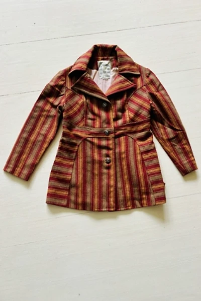 Vintage Woven Wool Striped Mod Jacket Selected By Atlantic Vintage