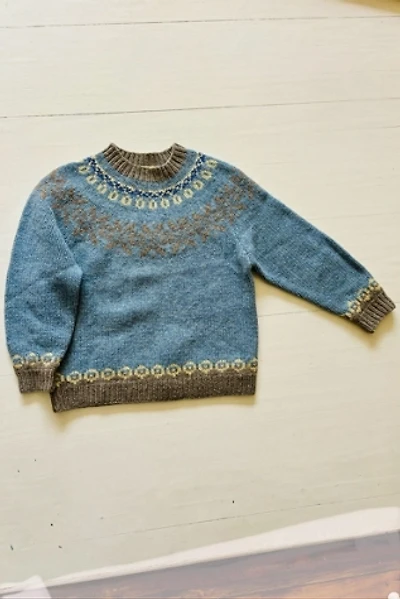 Vintage Hand Knit Fair Isle Sweater Selected By Atlantic Vintage