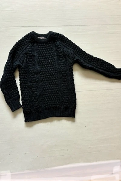 Vintage Hand Knit Cable Sweater Selected By Atlantic Vintage