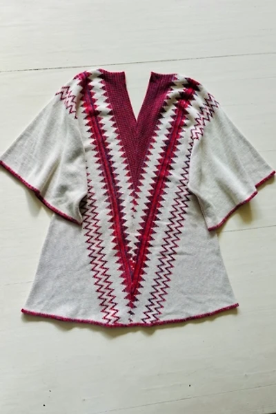 Vintage Boho Argyle Sweater Selected By Atlantic Vintage