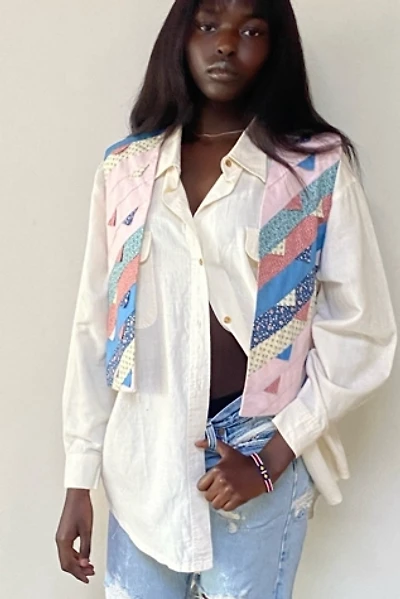 Vintage 1980's Handmade Quilt Vest Selected By Afterlife Boutique