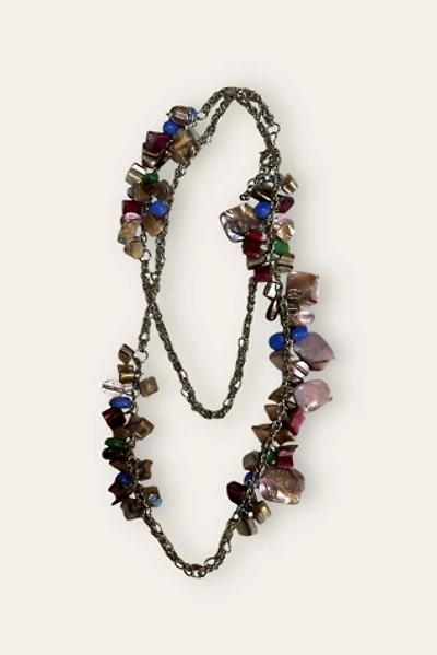 Vintage 90's Beaded Charm Necklace Selected By Afterlife Boutique