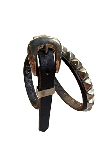 Vintage 1980s Studded Skinny Belt Selected by SharpLilTeeth