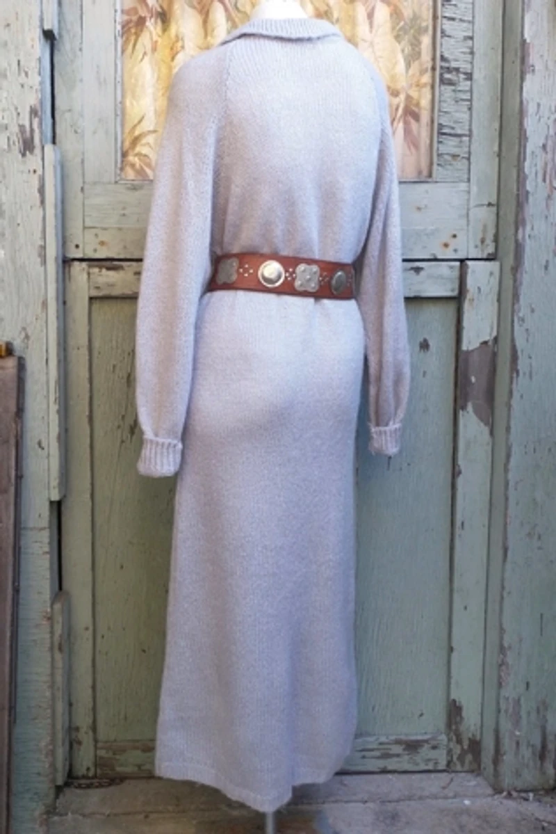 1980's Sweater Knit Maxi Dress Selected Garbage Soup