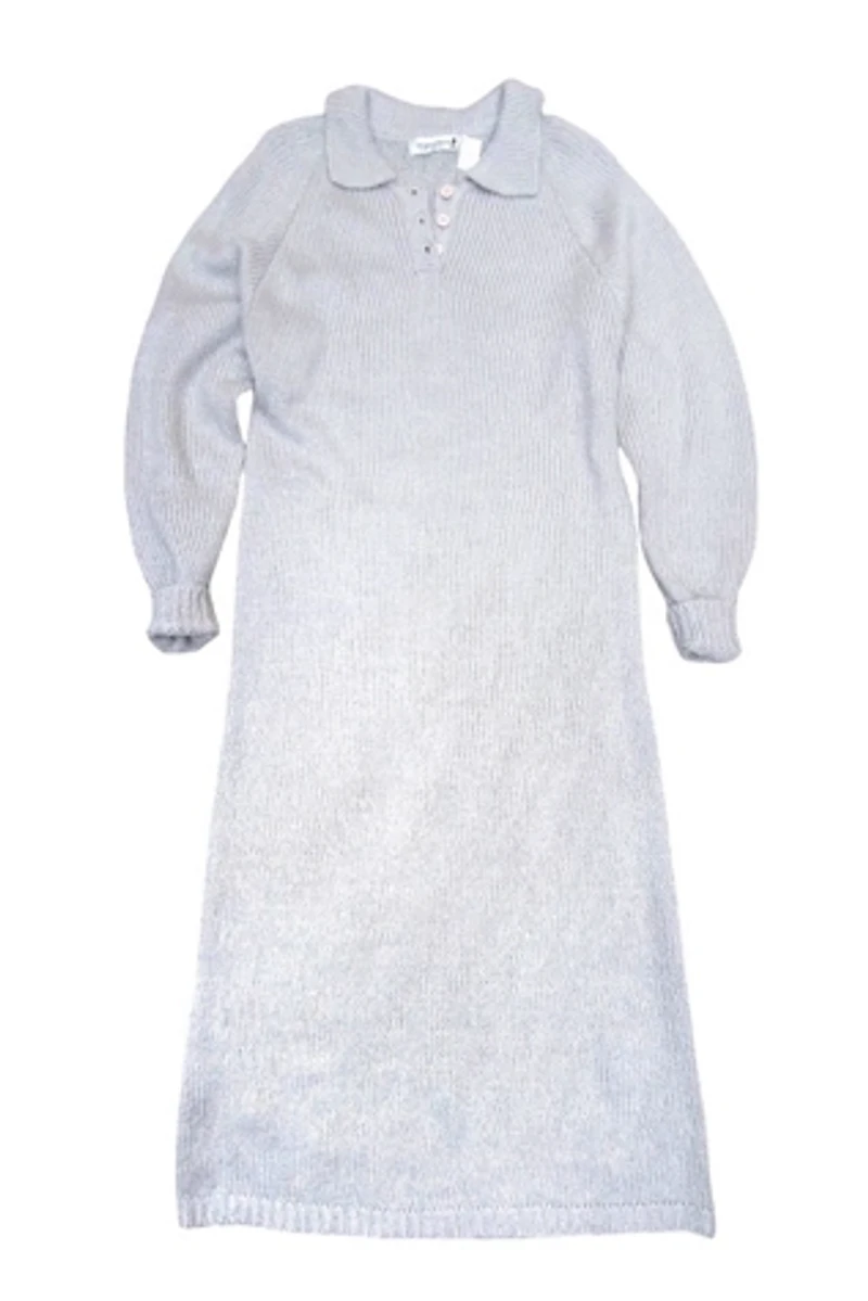 1980's Sweater Knit Maxi Dress Selected Garbage Soup
