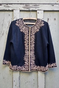1950's Beaded Lambswool Sweater Selected by Garbage Soup