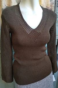 1990's Wool Crochet Knit Sweater Selected by Garbage Soup