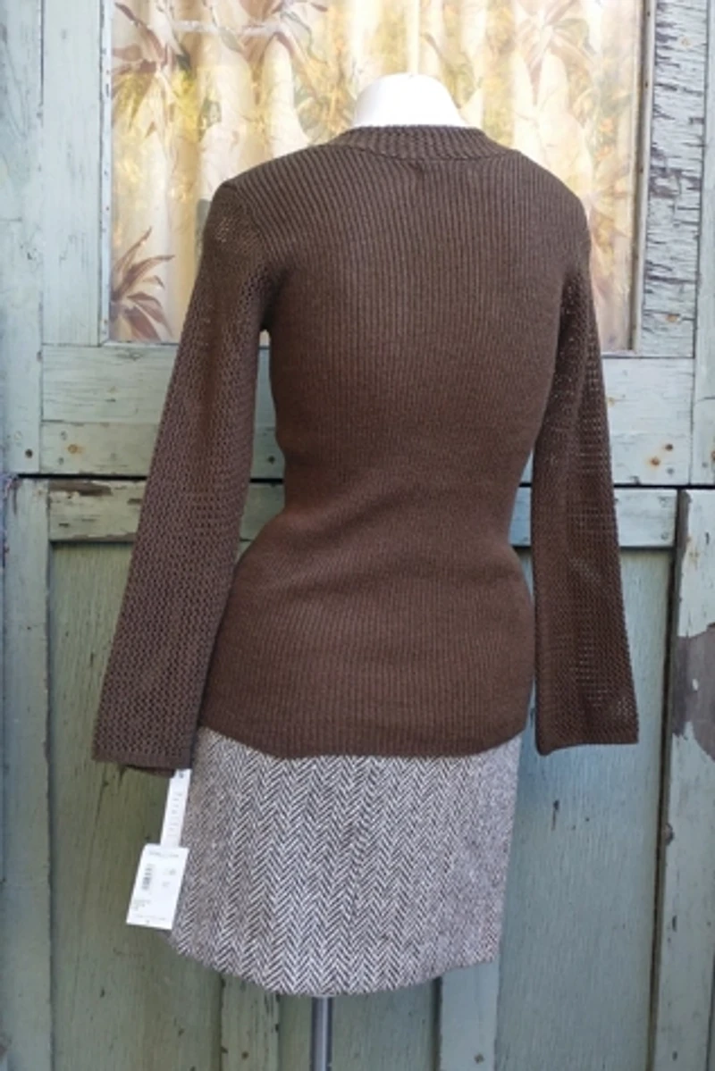 1990's Wool Crochet Knit Sweater Selected by Garbage Soup