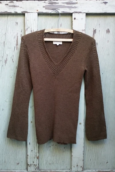 1990's Wool Crochet Knit Sweater Selected by Garbage Soup