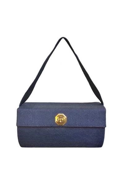 1950's Hexagon Ribbed Box Purse Selected by Garbage Soup