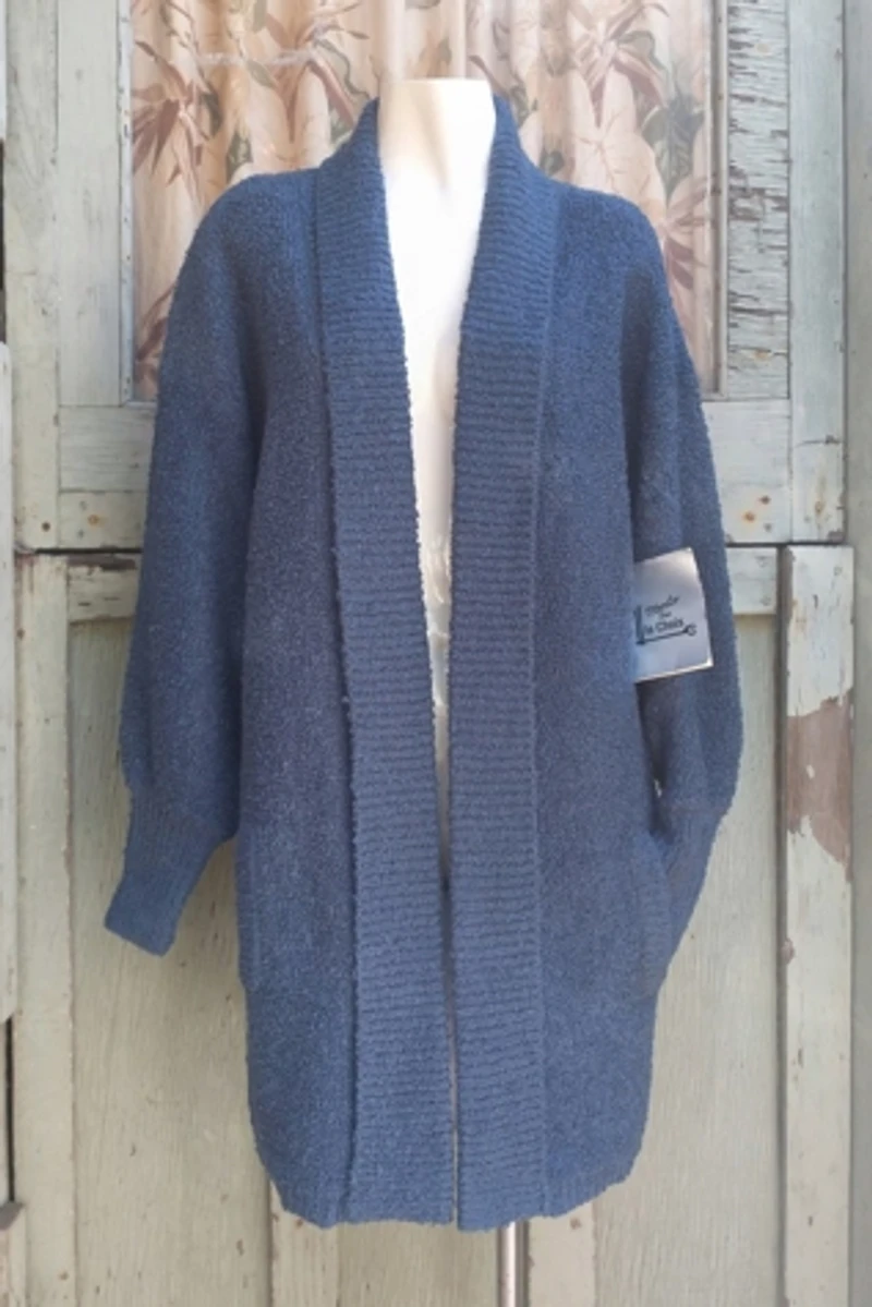 1990's Nubby Sweater Duster Coat Selected by Garbage Soup