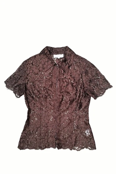 1990's Zip Front Lace Top Selected by Garbage Soup