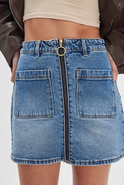 Rolla's A-Line Zip Mini Skirt