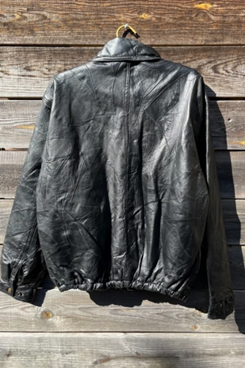 Leather Patchwork Jacket Selected by Wax Plant