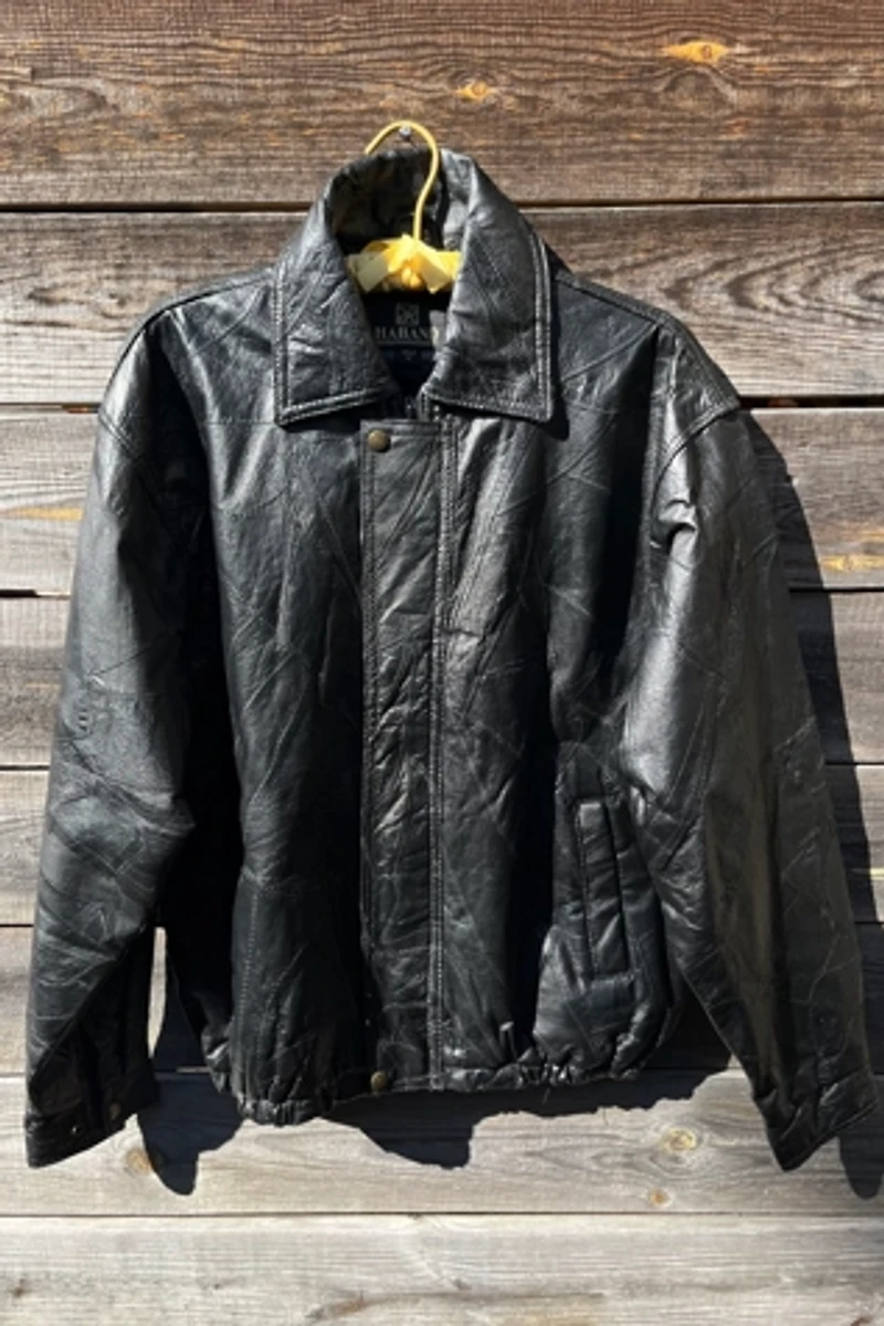Leather Patchwork Jacket Selected by Wax Plant