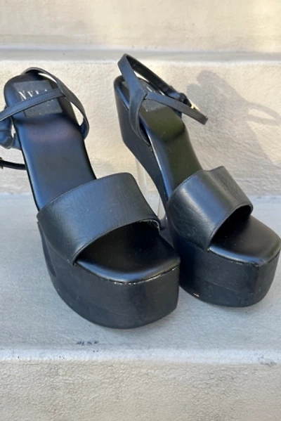 90's Black Acrylic Spike Heels Selected by Wax Plant