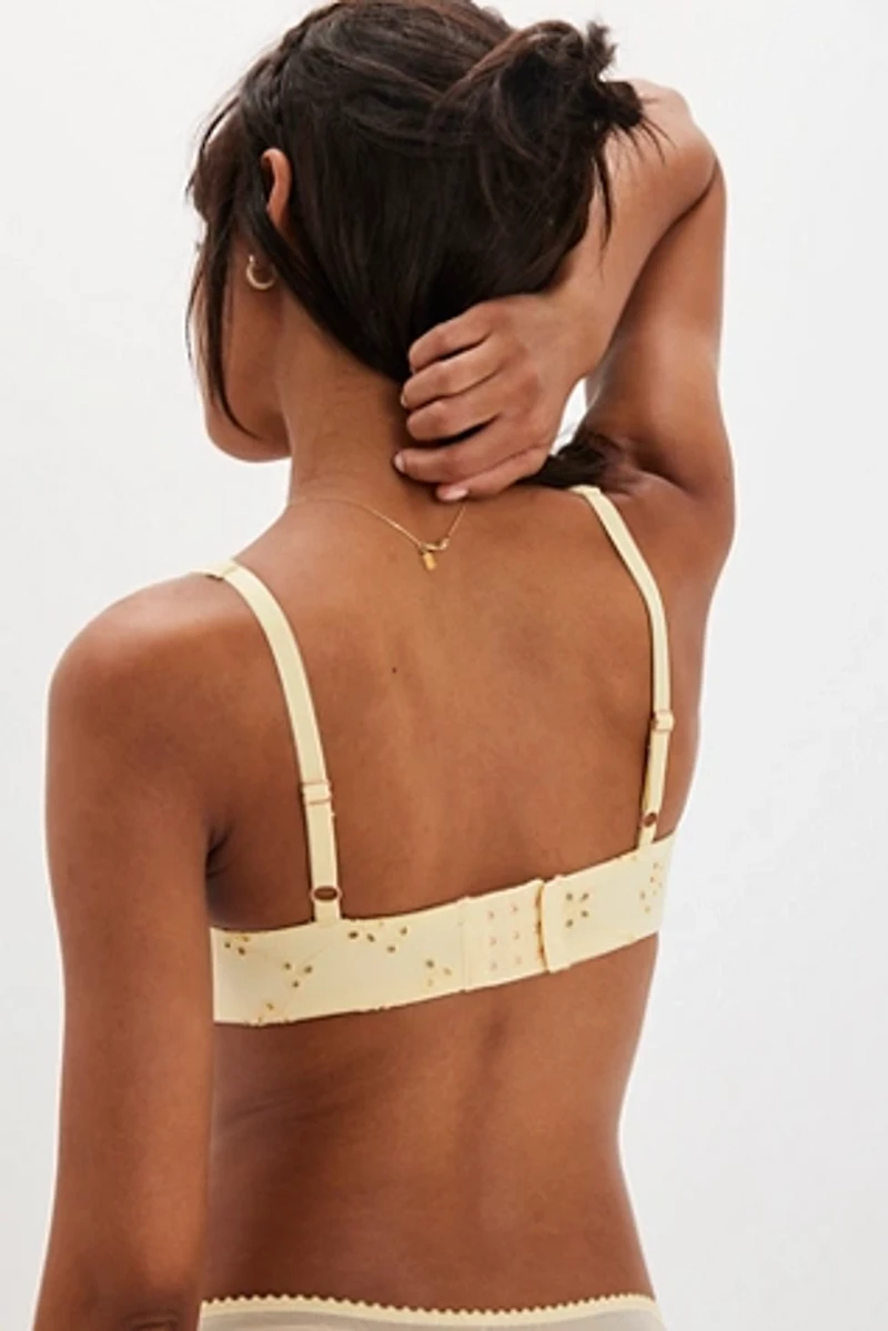Full Bloom U-Wire Eyelet Bralette