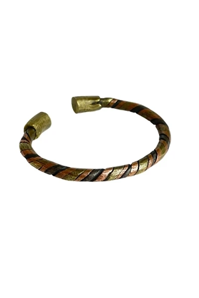 Vintage Mixed-Metal Bangle Bracelet Selected By Ankh By Racquel