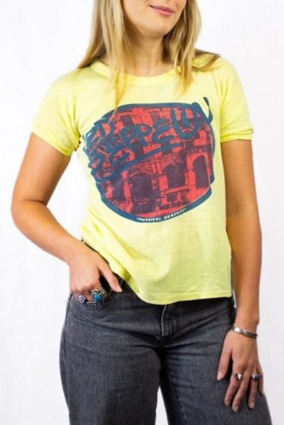 Vintage 70s Led Zeppelin Physical Graffiti Concert T Shirt Selected by Black Shag Vintage