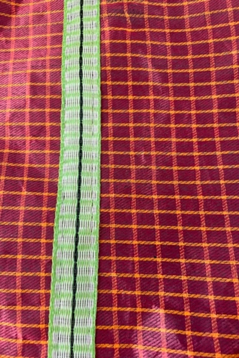 Bode Red & Green Checkered Market Bag Selected by The Curatorial Dept.