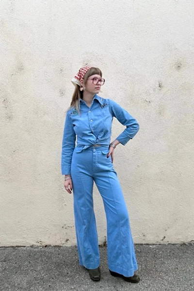 Vintage Western Powder Blue Leisure Suit Selected by The Curatorial Dept.