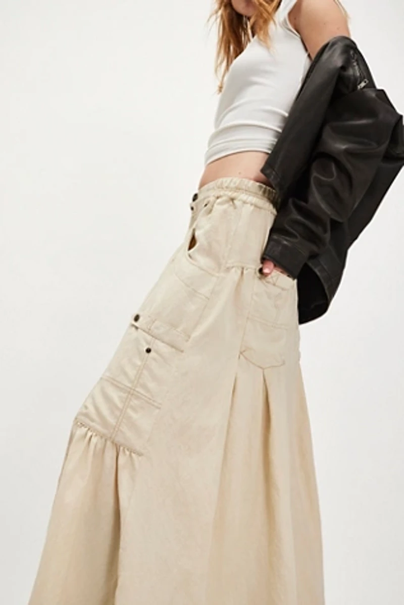 Rough Riding Maxi Skirt