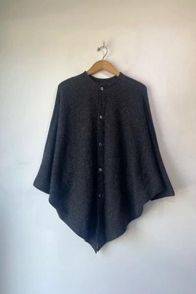 Vintage Comme des Garcon Black Poncho Sweater Selected by The Curatorial Dept.