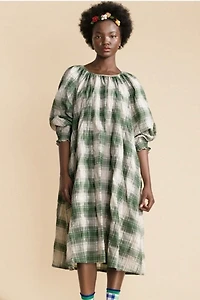 Hansel from Basel Flora Plaid Dress Selected by The Curatorial Dept.