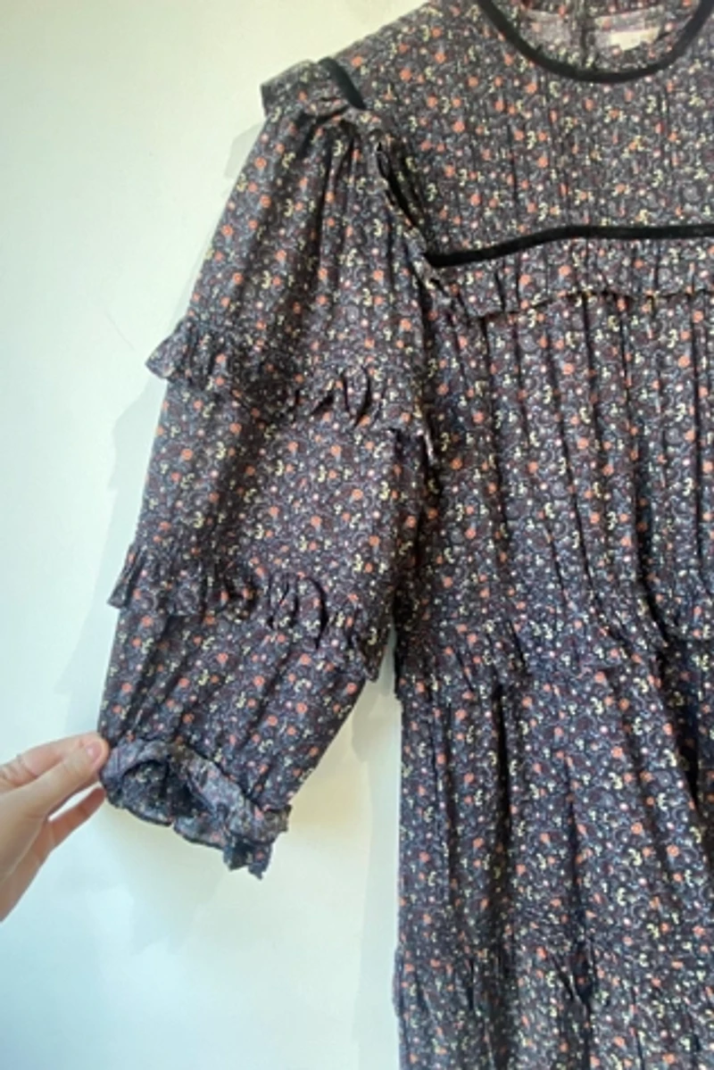 Doen Black Floral Clay Dress Selected by The Curatorial Dept.