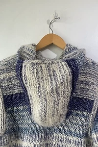 Isabel Marant Etoile Blue Striped Knit Cardigan Selected by The Curatorial Dept.