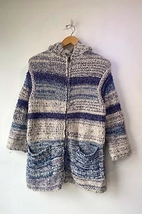 Isabel Marant Etoile Blue Striped Knit Cardigan Selected by The Curatorial Dept.