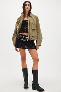 Frankies Bikinis Seaside Crochet Half Slip