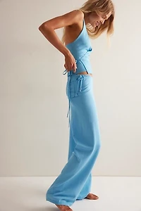 Frankies Bikinis Breeze Low-Rise Knit Pant