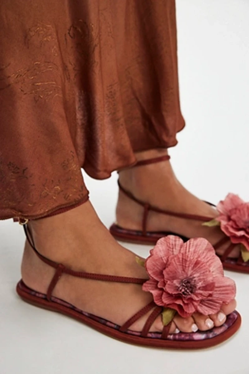 Olana Flower Strappy Sandals