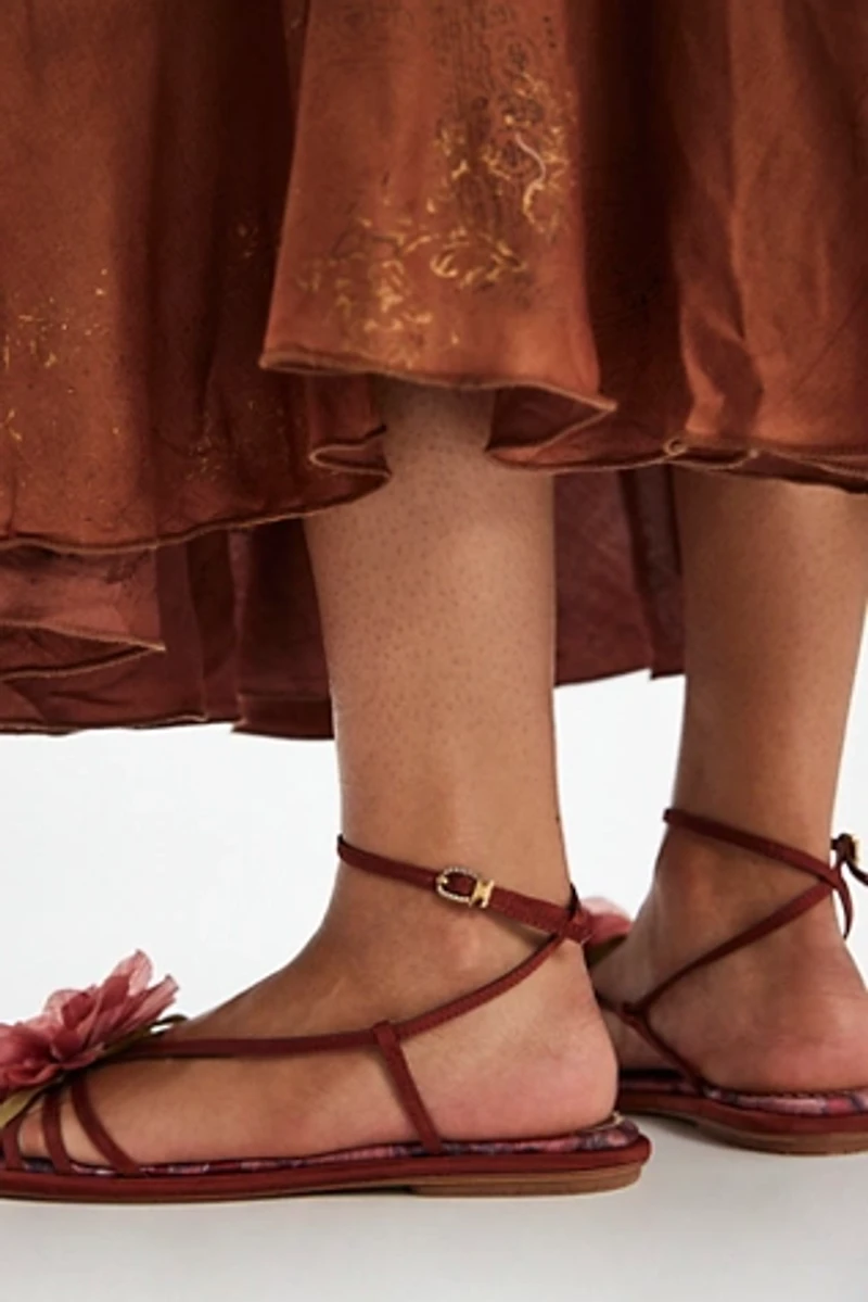 Olana Flower Strappy Sandals