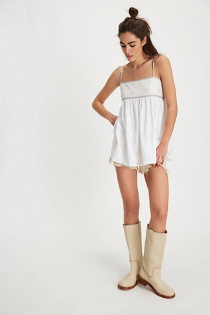 Mixed And Meshed Knit Top