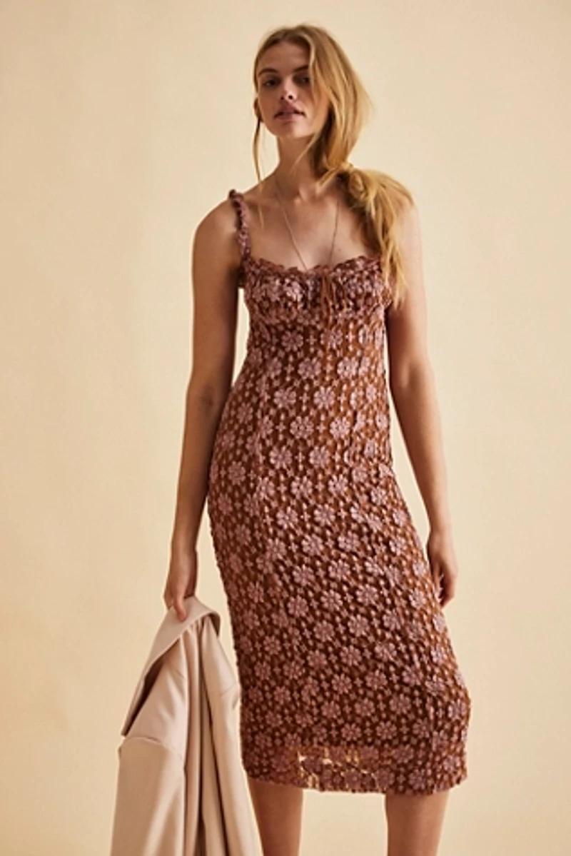 Lucinda Lace Midi Dress