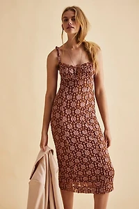 Lucinda Lace Midi Dress