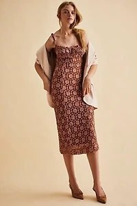 Lucinda Lace Midi Dress