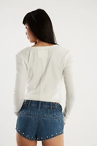 We The Free The Cool Kid Denim Micro Shorts